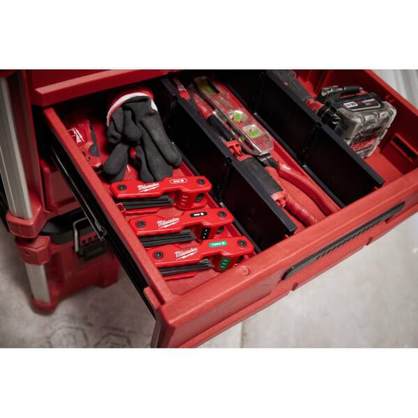Milwaukee - Folding Metric Hex Key Set (8-Piece) with 4-in-1 Precision Multi-Bit Screwdriver
