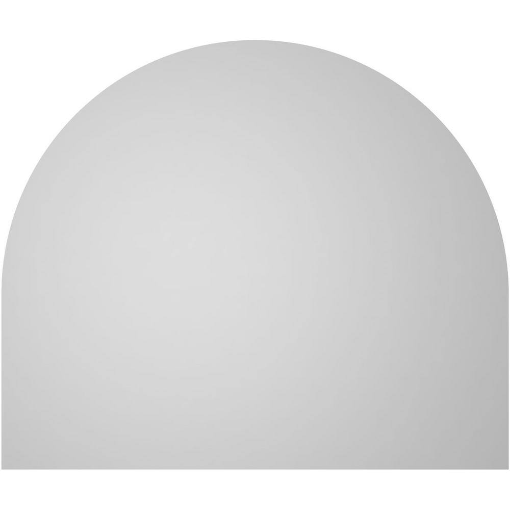 26"W x 22"H Round Top Non-Functional PVC Gable Vent with Brickmould Sill