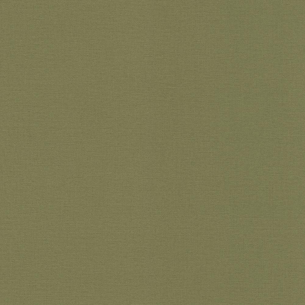 Umi Green Faux Linen Wallpaper Sample