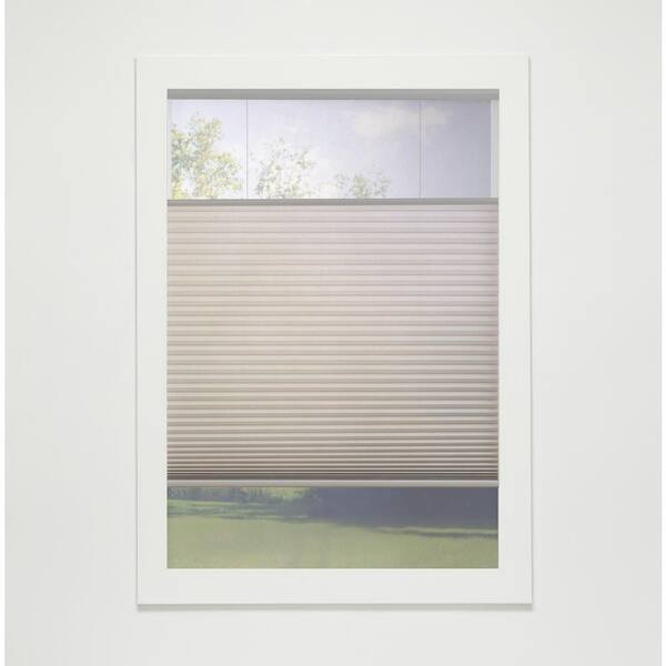 Perfect Lift Window Treatment Gray Cloud Cordless Top-Down Bottom-Up Light Filtering Eco Polyester Cellular Shades - 46 in. W x 42 in. L