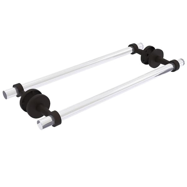 Allied Brass Clearview 18 in. Back to Back Shower Door Towel Bar in Oil Rubbed Bronze