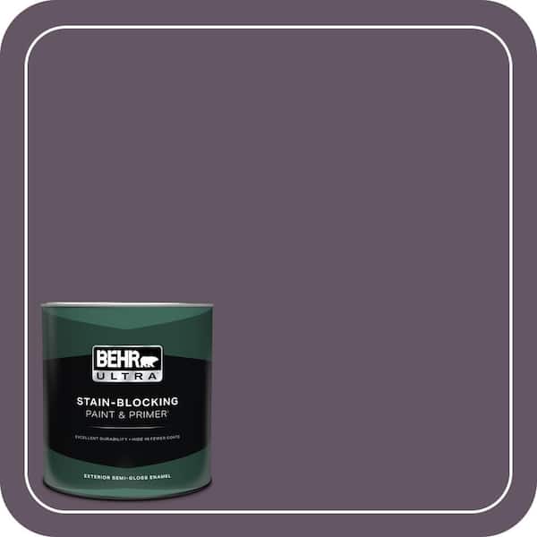 BEHR ULTRA 1 qt. Home Decorators Collection #HDC-CL-03 Grand Grape Semi-Gloss Enamel Exterior Paint & Primer