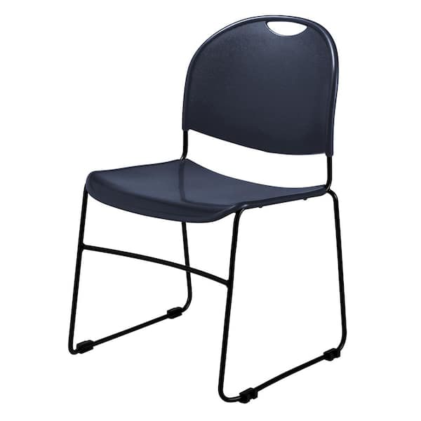 Navy Blue Multi-purpose Ultra Compact Stack Chair (4-Pack)