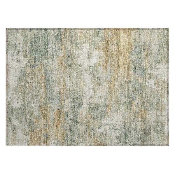 Chantille Machine Washable Indoor/Outdoor Abstract ACN2810 Sage 2 ft. x 3 ft. Accent Rug
