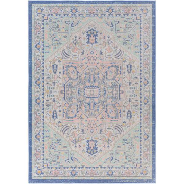 Artistic Weavers Salma Blue Medallion 8 ft. x 10 ft. Indoor Area Rug