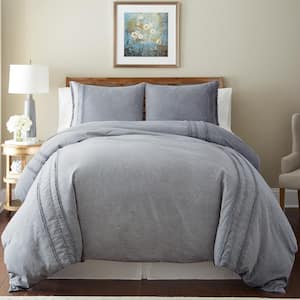 3-Piece Platinum King Duvet Cover Set