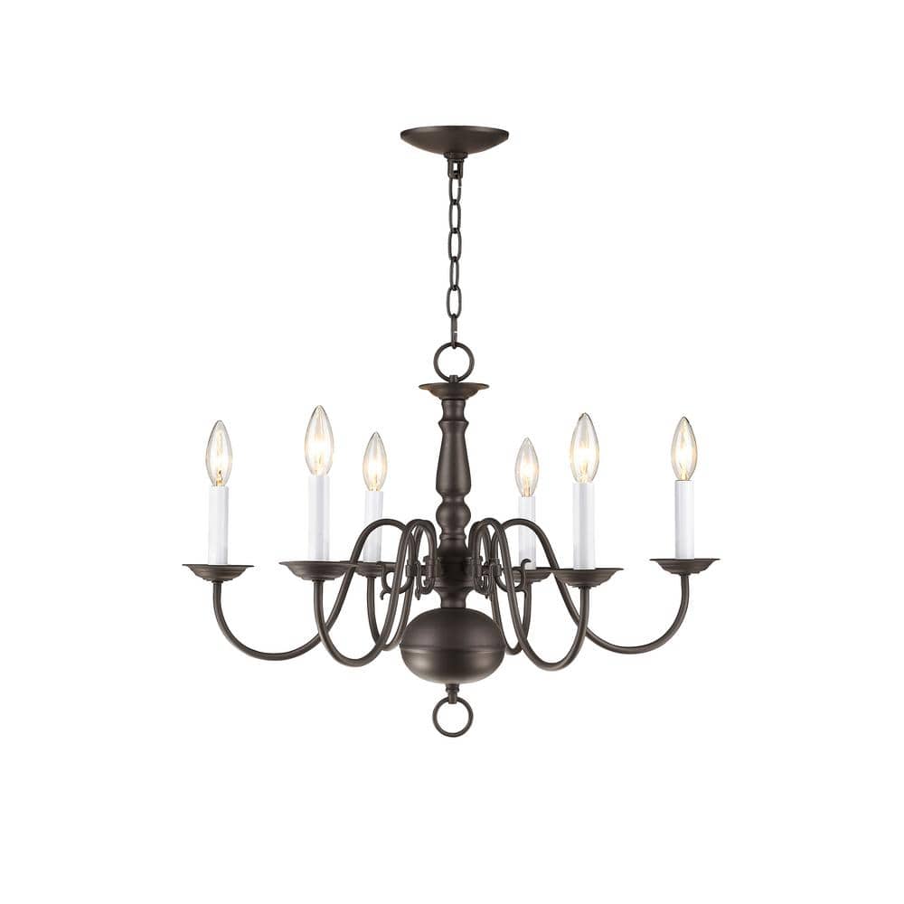 Yorkhaven 6-Light Bronze Chandelier price history on PriceWatchPro