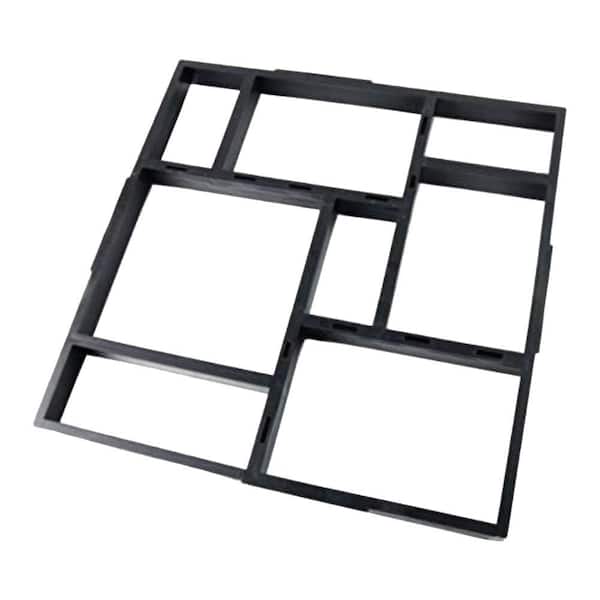 20 x 20 x 1.8Plus Size Reusable Concrete Path Maker Mold Stepping Stone Paver Lawn Patio Garden DIY Walkway Mould 8-Grid