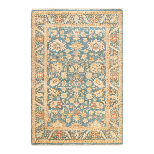 Solo Rugs Mogul One-of-a-Kind Traditional Light Blue 4 ft. 3 in. x 6 ft. 2 in. Oriental Area Rug