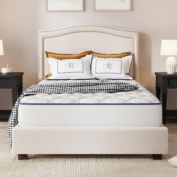 Cozy Twin Medium Firm Hybrid Mattress, 6 in. in a Box with Smarts Coil Mattress