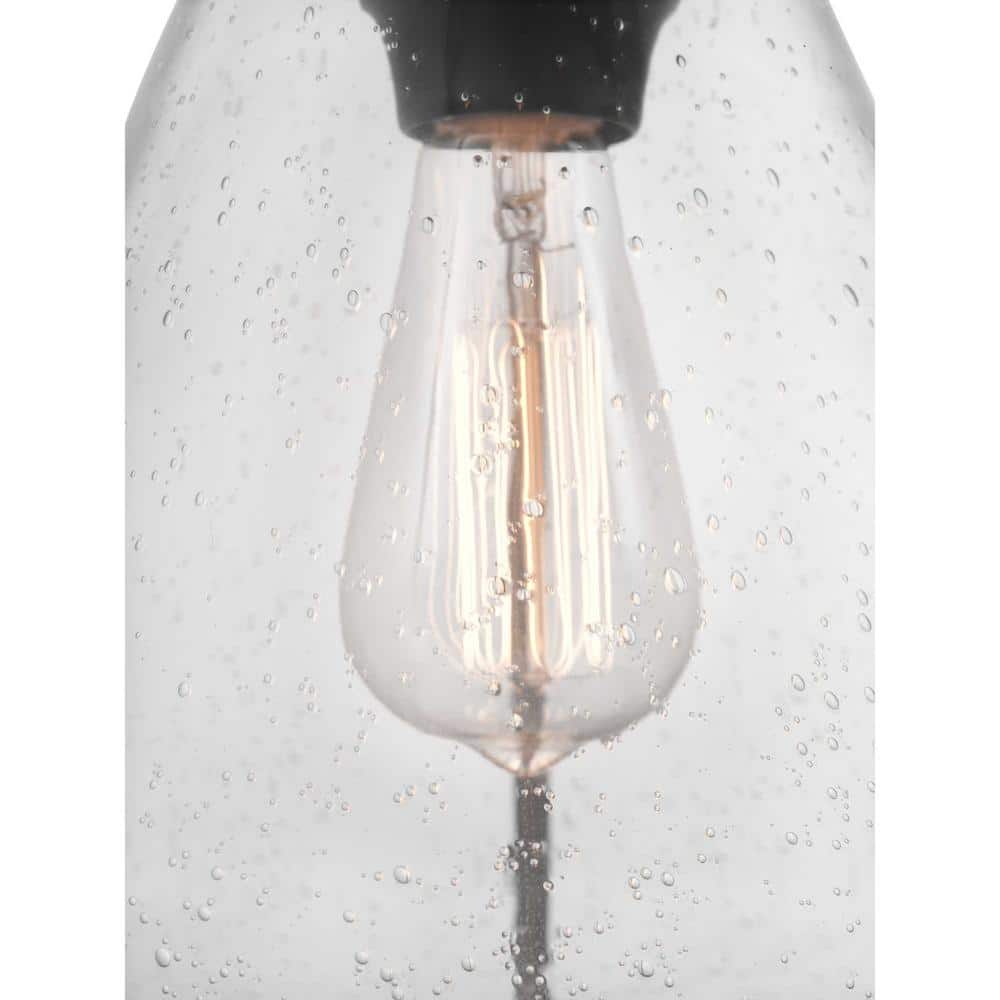 Antique Bronze Geometric Glass LED Pendant Light