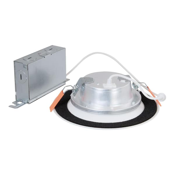 Halo LTDM Series in. Adjustable CCT Canless IC Rated Dimmable Indoor,  Outdoor Integrated LED Recessed Light Trim LT6089FS351EWHDMR The Home  Depot