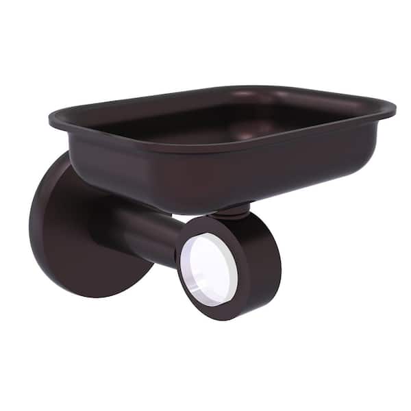 Allied Brass Clearview Collection Wall Mounted Soap Dish Holder in Antique Bronze