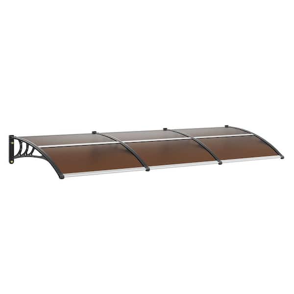 Window Door Awning Canopy 40 in. x 120 in. UPF 50+ Polycarbonate Entry Door Outdoor Window Awning Exterior