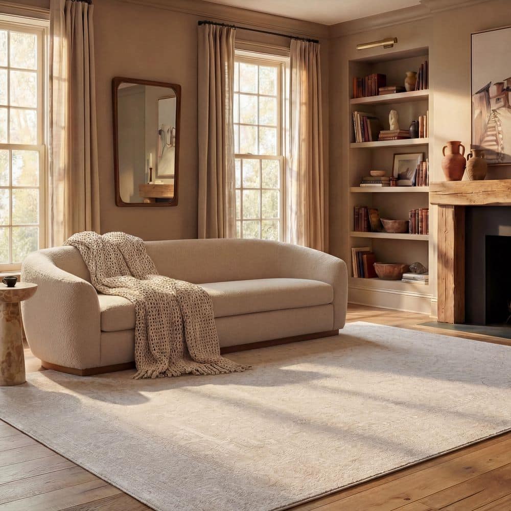 SAFAVIEH Reflection Cream/Ivory 9 ft. x 12 ft. Area Rug RFT670D-9