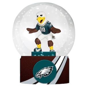 Philadelphia Eagles 5 in. Multicolor Glass Tabletop Snow Globe