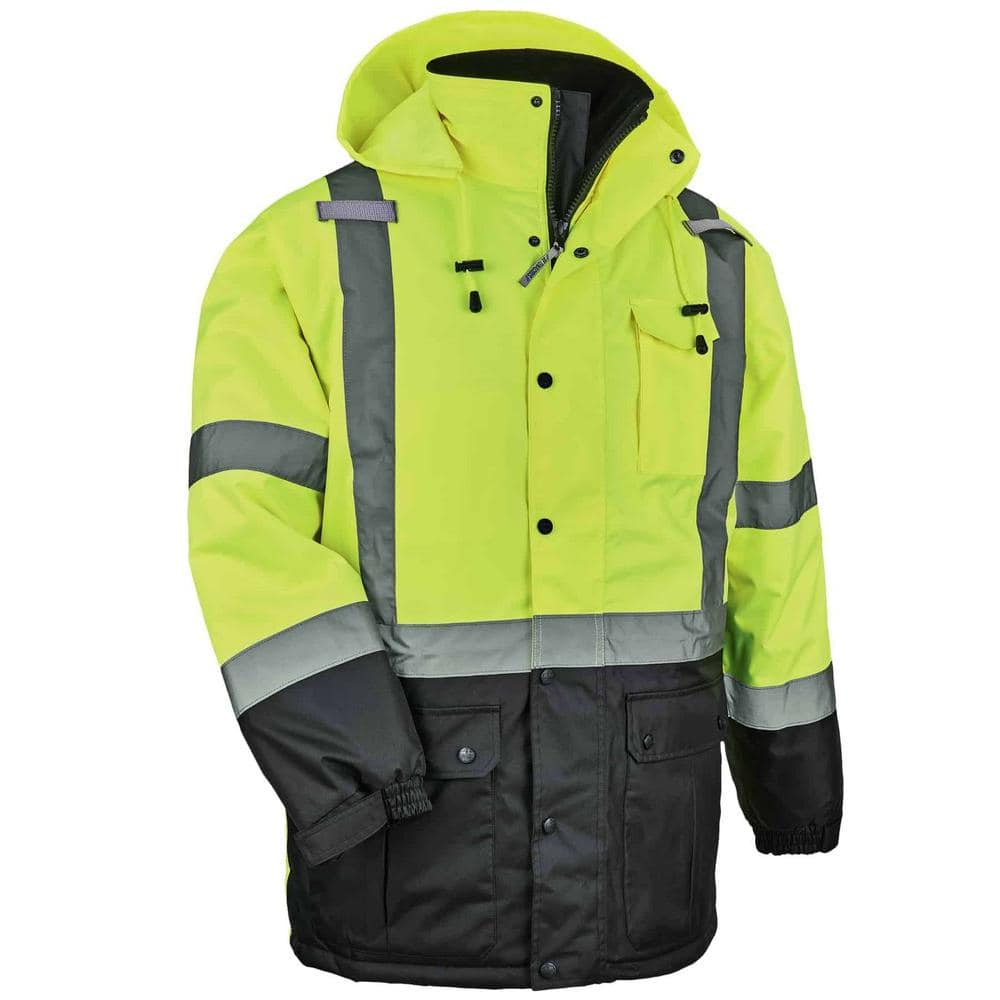 Ergodyne Men's 3X-Large Lime High Visibility Reflective Thermal