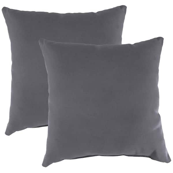 Charcoal grey clearance pillows