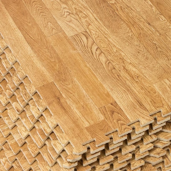 Floor Mat Set - 6 Mats 12 Edges - Wood Effect – Gorilla Sports