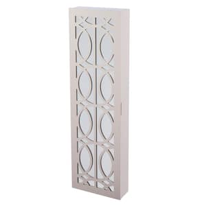 Ritchie Light Gray Jewelry Armoire (47 in. H x 14.25 in. W x 5 in. D)
