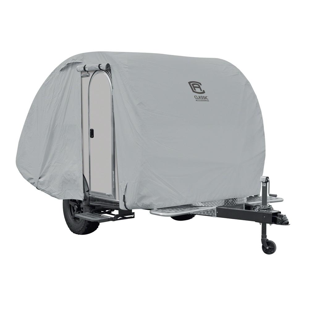 Over Drive PermaPRO Teardrop Trailer Cover, Fits 10 ft. - 12 ft. L x 6 ft. W T@b and Clam Shell Trailers
