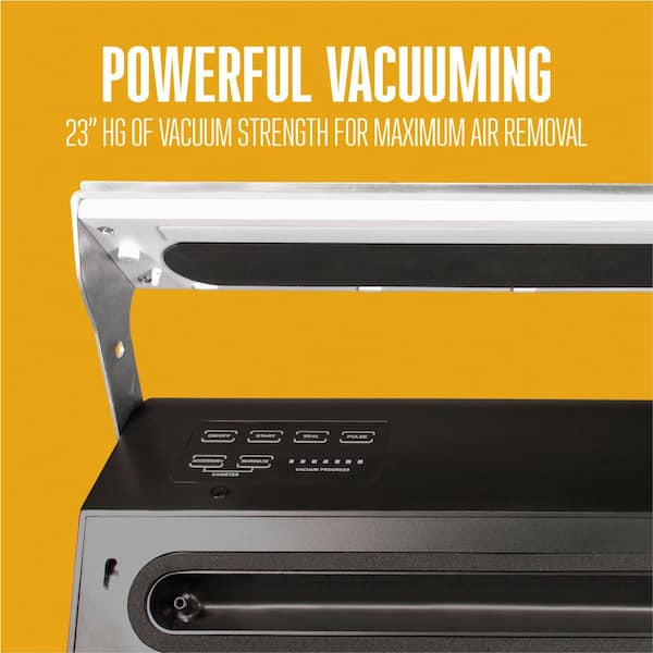 Weston Pro-3000 Stainless Steel Food Vacuum Sealer 65-0401-W - The Home  Depot