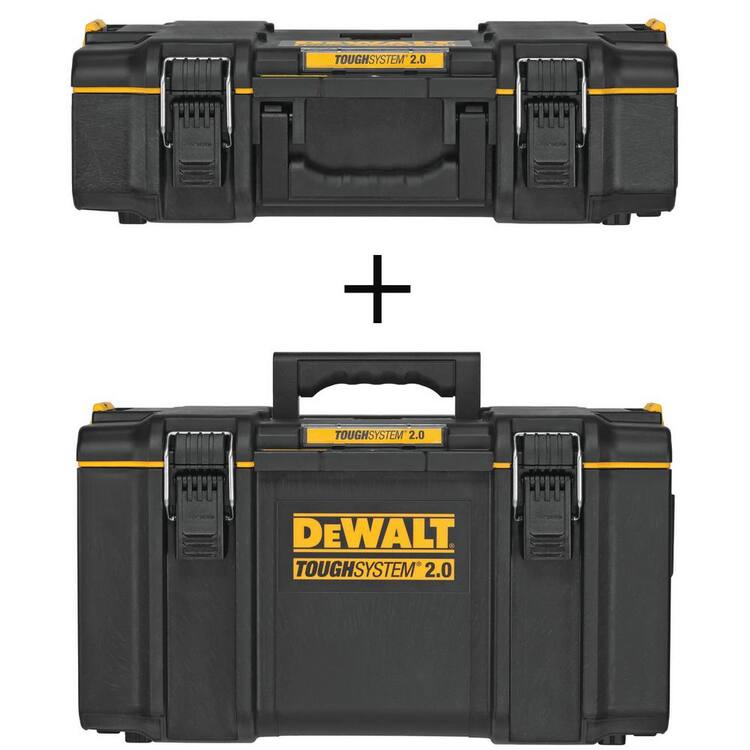 DEWALT TOUGHSYSTEM 2.0 22 in. Small Tool Box and TOUGHSYSTEM 2.0 22 in. Large Tool Box