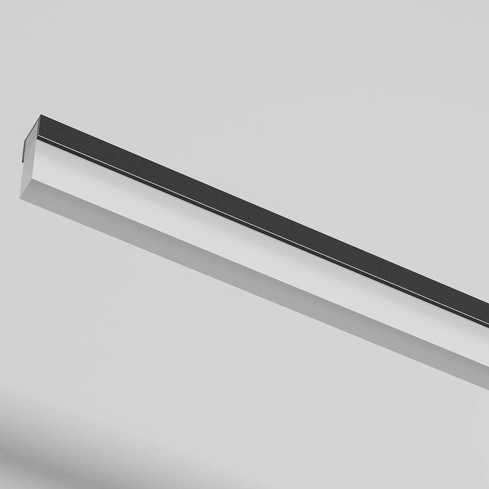31.5'' Black Metal Dimmable LED Vanity Light with Acrylic Shade