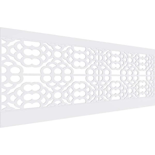Ekena Millwork 36 in. H x 94-1/2 in. W 23.64 sq. ft. Harlingen PVC Wainscot Paneling Kit