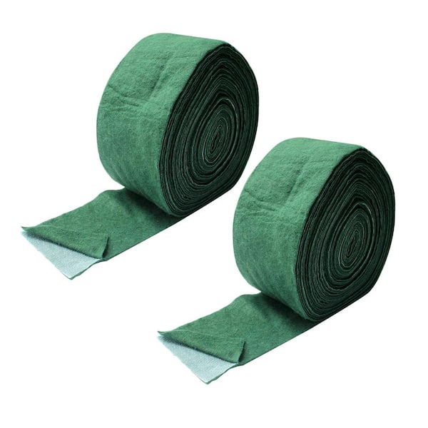 Wellco 0.4 ft. x 65 ft. Double Laminated Tree Protector Wraps Green for Gardening Tree Protector for Warmth (2-Pack)