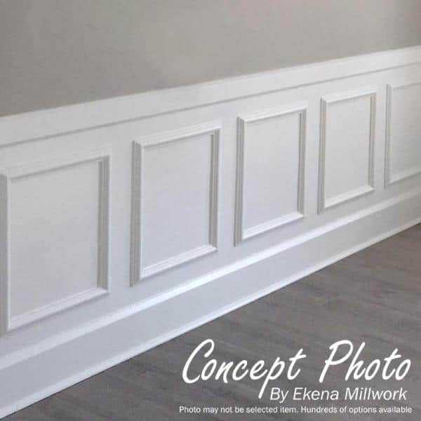 Ashford Classic White Polyurethane Wainscot Wall Panel 20" x 24"