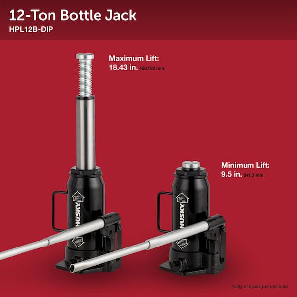 Reviews for Husky 12-Ton Hydraulic Bottle Car Jack | Pg 5 - The