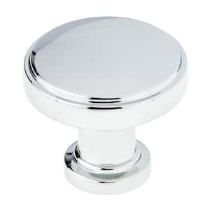 Crestmont Collection 1-5/16 in. (34 mm) Chrome Contemporary Cabinet Knob