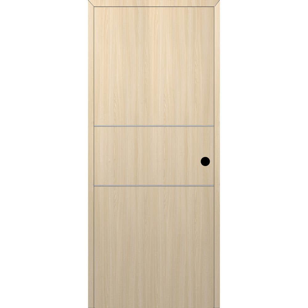 Optima 2H DIY-Friendly 18 in. x 80 in. Left-Hand Solid Core Loire Ash Composite Single Prehung Interior Door price history on PriceWatchPro