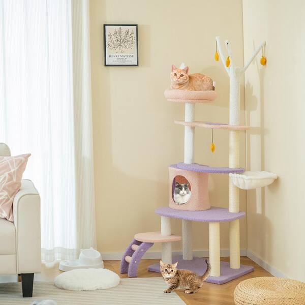 33.2 Tall Cat Scratching Post With Sisal Rope