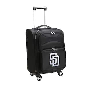 MLB San Diego Padres 21 in. Black Carry-On Spinner Softside Suitcase