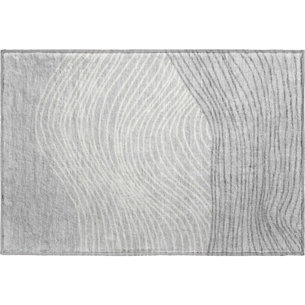 Mayfield Premium Machine Washable Abstract AMF2350 Gray 2 ft. x 3 ft. Accent Rug price history on PriceWatchPro