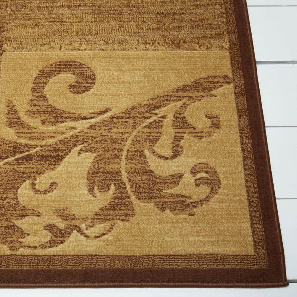 Catalina Pierre Red and Brown Geometric Tufted Area Rug