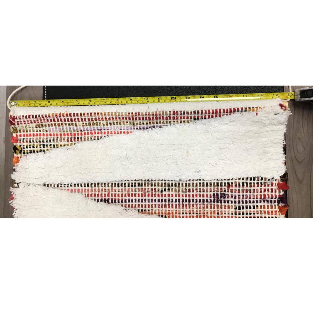 Boho Chindi Multicolor Woven Wall Hanging with Fringe