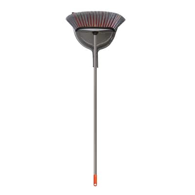 Smooth Sweep Indoor Angle Broom with Dustpan
