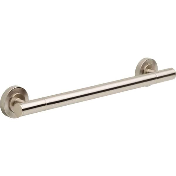 Delta Lyndall 18 in. x 1-1/4 in. Concealed Screw ADA-Compliant Decorative Grab Bar in Brushed Nickel