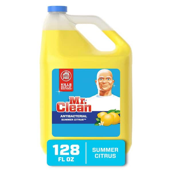 Mr. Clean 128 oz. Multi-Surfaces Antibacterial Liquid Cleaner Summer Citrus Scent