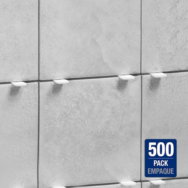 Flexible Wedge Spacers for Wall Tile Spacing and Alignment up to 1/8 in. Grout Line (500-Pack)