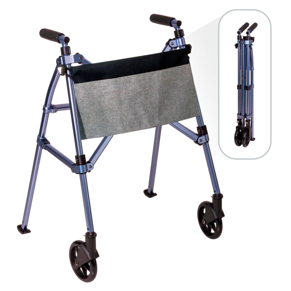 Stander Wonder Walker Plus, 2-Wheel Lightweight Folding Walker in