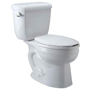 High Performance 2-Piece 1.6 GPF Single Flush Elongated ADA Height Toilet in White