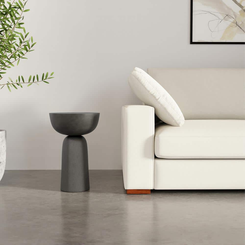 Black Nickel Round Cast Aluminum Side Table