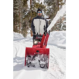 24 in. Two-Stage Hydrostatic Track Drive Electric Start Gas Powered Snow Blower with Electric Joystick Chute Control