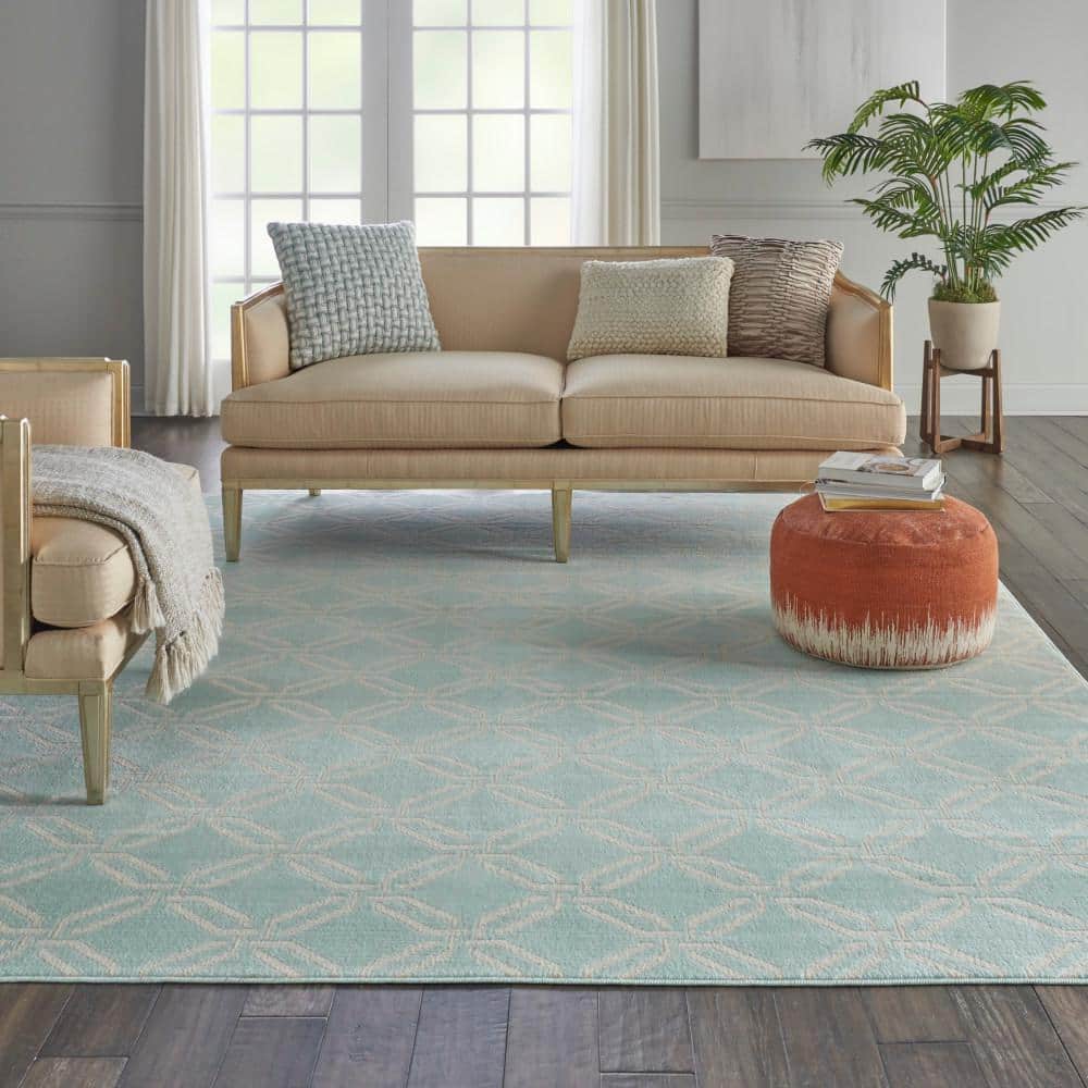 Moroccan Farmhouse Jubilant Green 8' x 10' Viscose Blend Area Rug