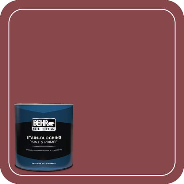 BEHR ULTRA 1 qt. #PPU1-12 Bolero Satin Enamel Exterior Paint & Primer