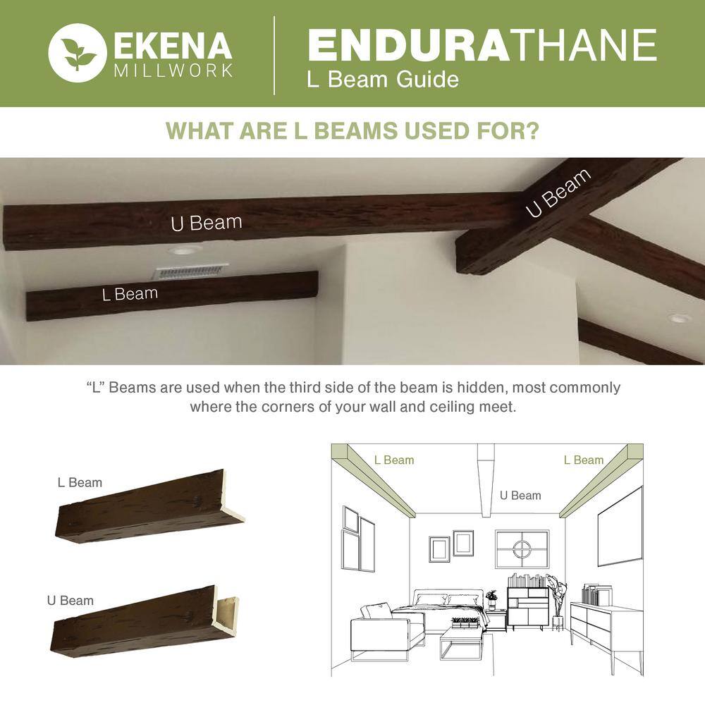 Natural Golden Oak Hand Hewn Faux Wood Ceiling Beam